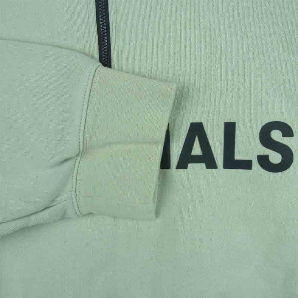 FEAR OF GOD フィアオブゴッド 20AW ESSENTIALS Half Zip Pullover エッセンシャルズ ハーフジップ プルオーバー スウェット グレイッシュライトグリーン系 XL【中古】