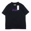 Sacai サカイ 21SS 21-0288S KAWS カウズ Flock Print T-Shirt フロックロゴ プリント 半袖 Tシャツ ブラック系 5【新古品】【未使用】【中古】