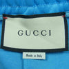 GUCCI グッチ 18SS 496911 X9L08 サイドライン テクニカルジャージー ジョギング トラック パンツ 裾ジップ ライトブルー系 XL【中古】