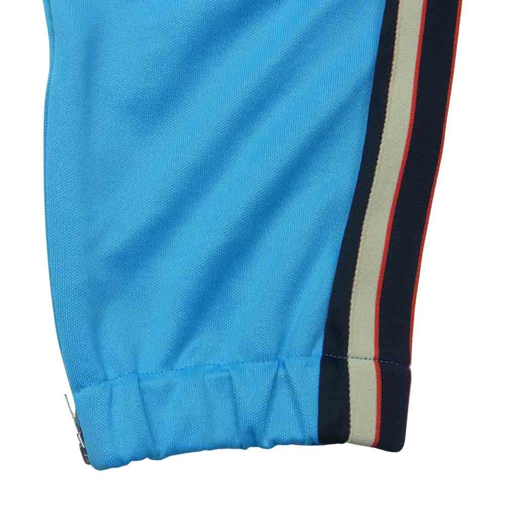 GUCCI グッチ 18SS 496911 X9L08 サイドライン テクニカルジャージー ジョギング トラック パンツ 裾ジップ ライトブルー系 XL【中古】