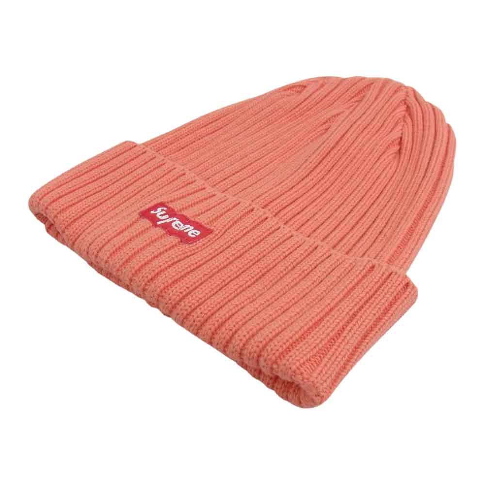 Supreme シュプリーム 21SS Overdyed Beanie オーバーダイド ビーニー コーラルピンク【美品】【中古】
