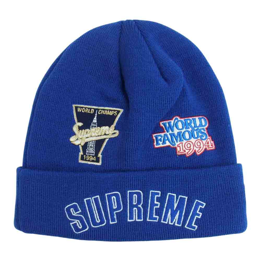 Supreme シュプリーム 19AW Championship beanie チャンピオンシップ ビーニー ブルー系【新古品】【未使用】【中古】