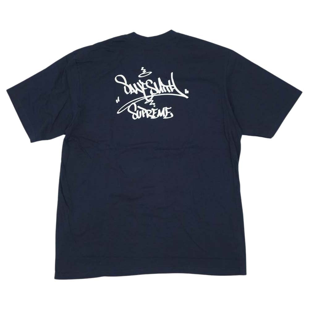 Supreme シュプリーム 19AW Bridge Tee ブリッジ 半袖 Ｔシャツ ネイビー系 XL【極上美品】【中古】