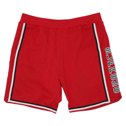 Supreme シュプリーム 19SS Rhinestone Basket ball Short ラインストーン バスケット ボール ショート レッド系 XL【中古】