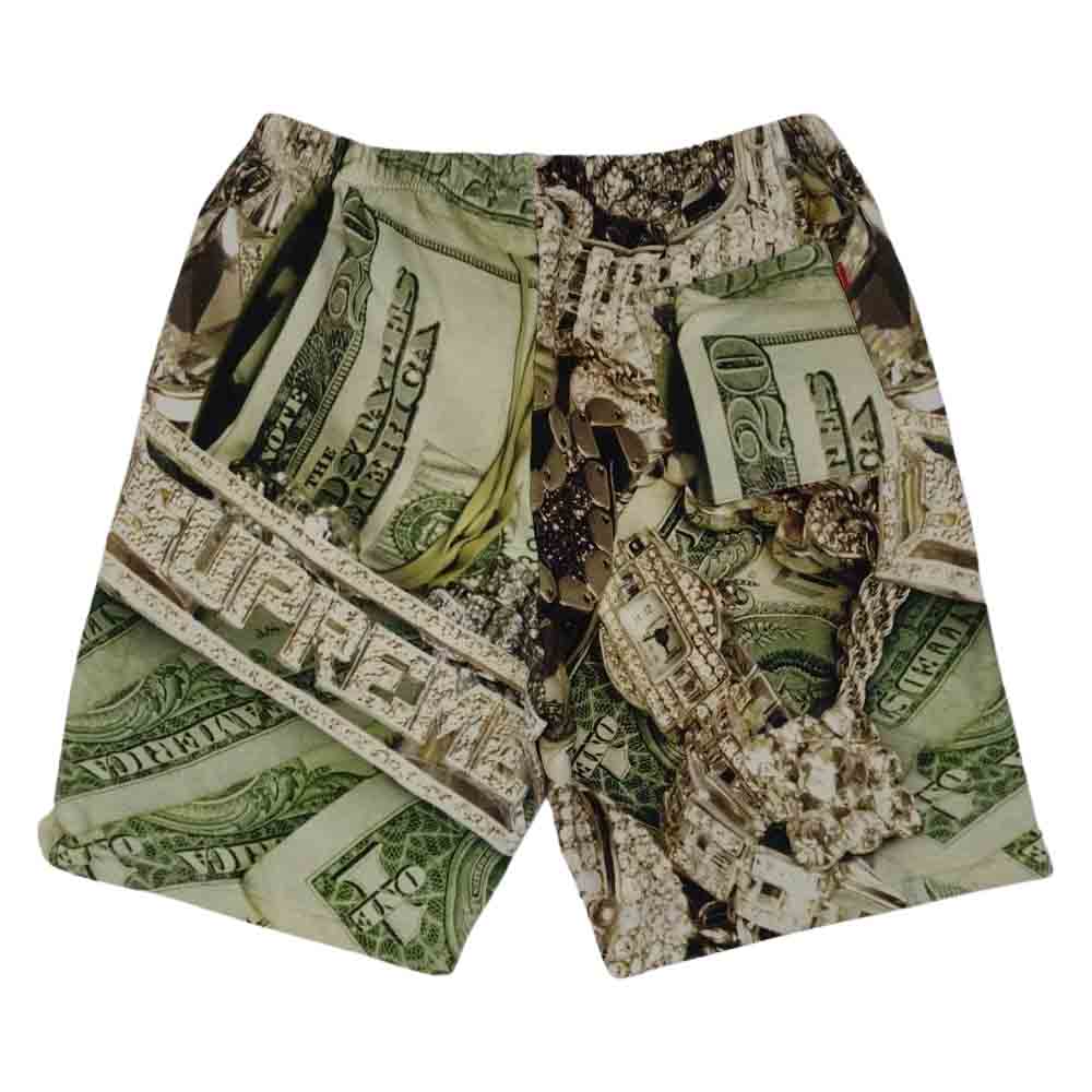 Supreme シュプリーム 20SS Bling Sweat Short ブリング スウェット ショーツ マルチカラー系 L【美品】【中古】