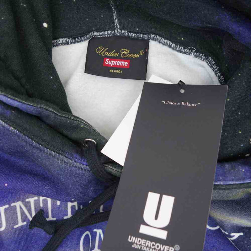 Supreme シュプリーム 18SS SPU4801 × UNDERCOVER Public Enemy Hooded Sweat shirt パブリック エネミー プルオーバー マルチカラー系 XL【美品】【中古】