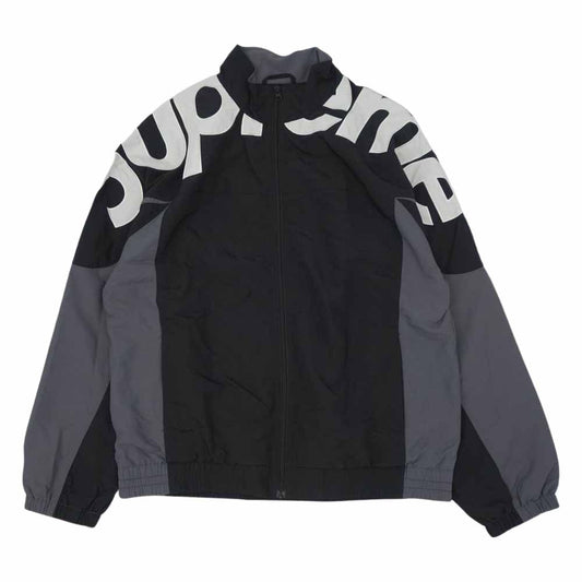 Supreme シュプリーム 19AW Shoulder Logo Track Jacket ショルダー ロゴ トラック ジャケット ブラック系 グレー系 XL【中古】