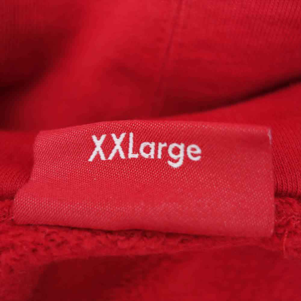 Supreme シュプリーム 21SS Cropped Logos Hooded Sweat shirt クロップド ロゴ フーデッド スウェット シャツ レッド系 XXL【中古】
