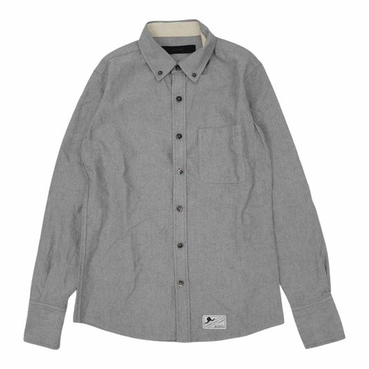 BACKBONE バックボーン BB15SS-S21 オックスフォード ボタンダウン シャツ グレー系 S【中古】
