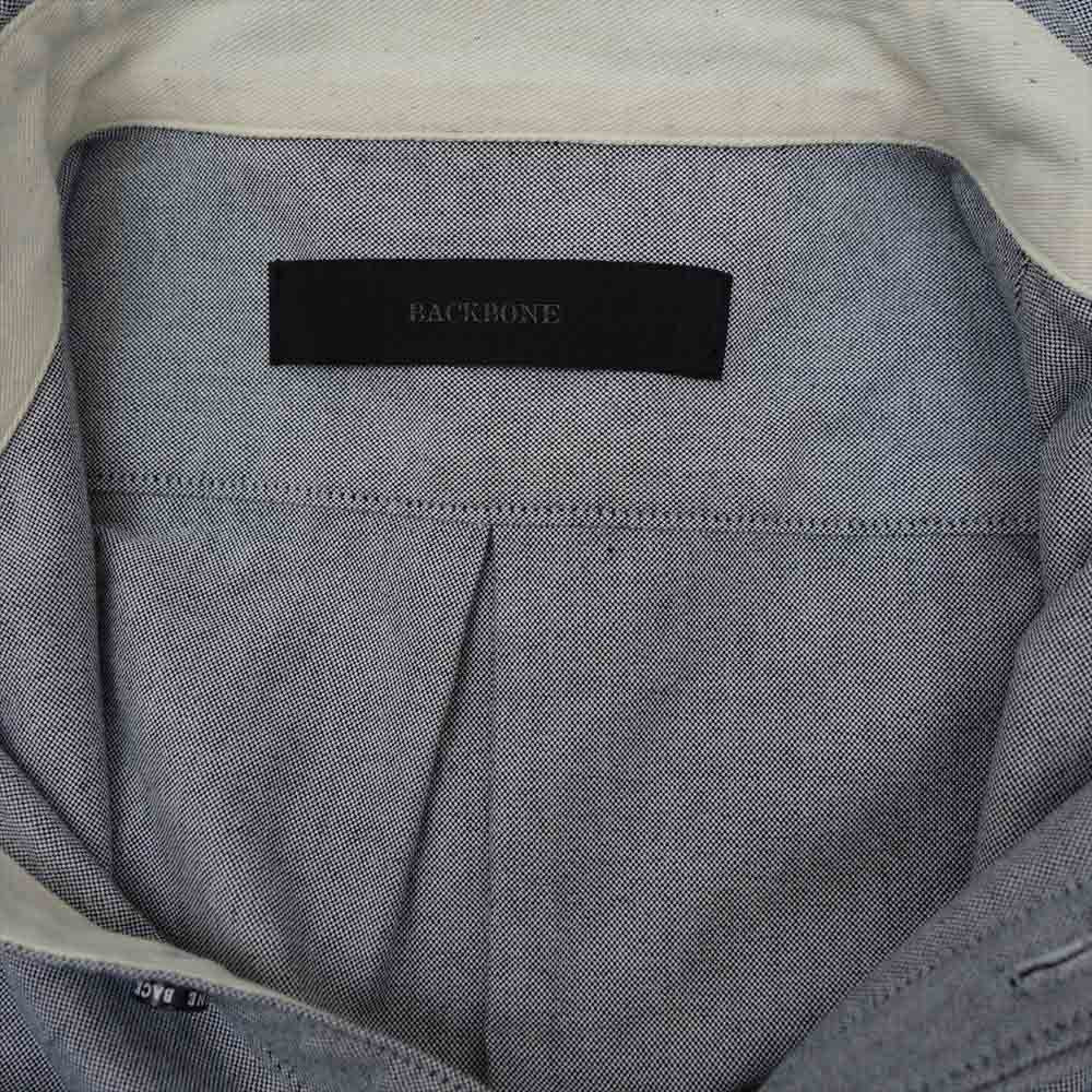 BACKBONE バックボーン BB15SS-S21 オックスフォード ボタンダウン シャツ グレー系 S【中古】