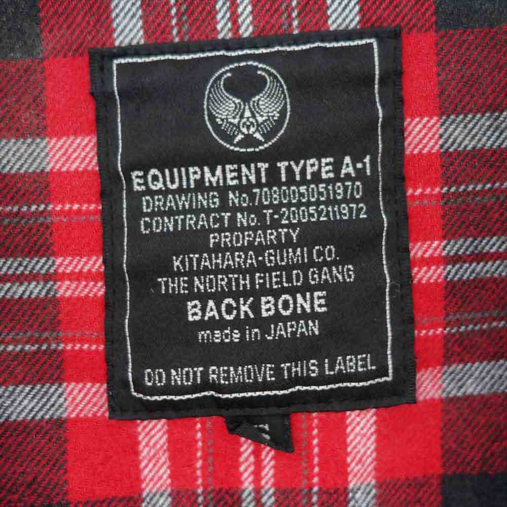 BACKBONE バックボーン BB07FW-S03 ヴィンテージ加工 長袖 ヘビー フランネル チェック シャツ グレー系 ブラウン系 レッド系 S【中古】