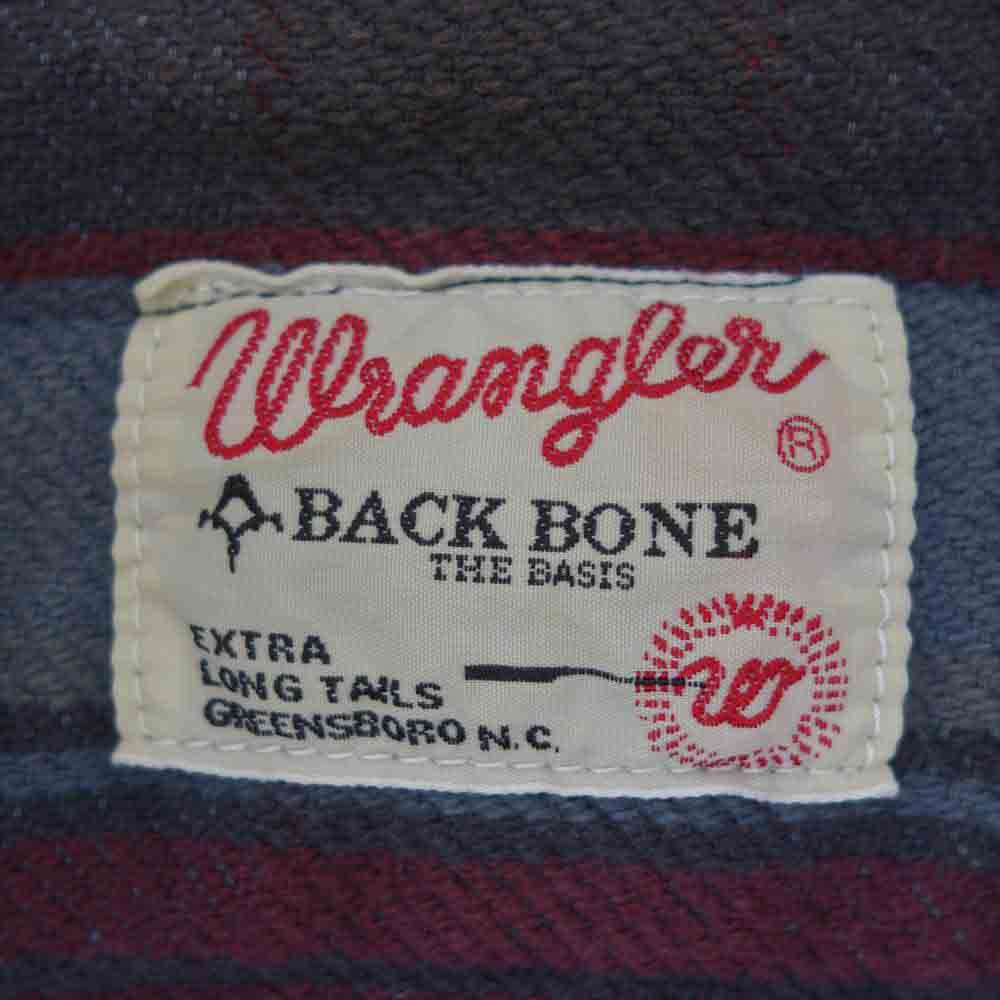 BACKBONE バックボーン W9194 Wrangler ラングラー ヘビー フランネル チェック ウエスタン シャツ チェスト80～88/身長155～165 SA【中古】