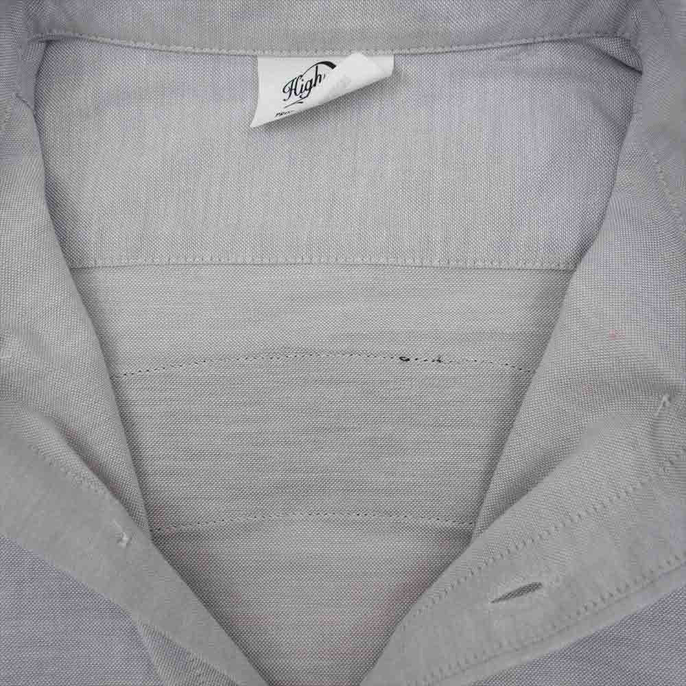 BACKBONE バックボーン BB13SS-S100ZH バックロゴ オックスフォード ボタンダウン シャツ グレー系 S【中古】