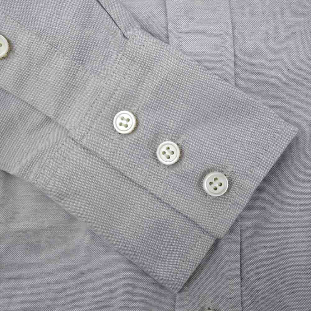 BACKBONE バックボーン BB13SS-S100ZH バックロゴ オックスフォード ボタンダウン シャツ グレー系 S【中古】