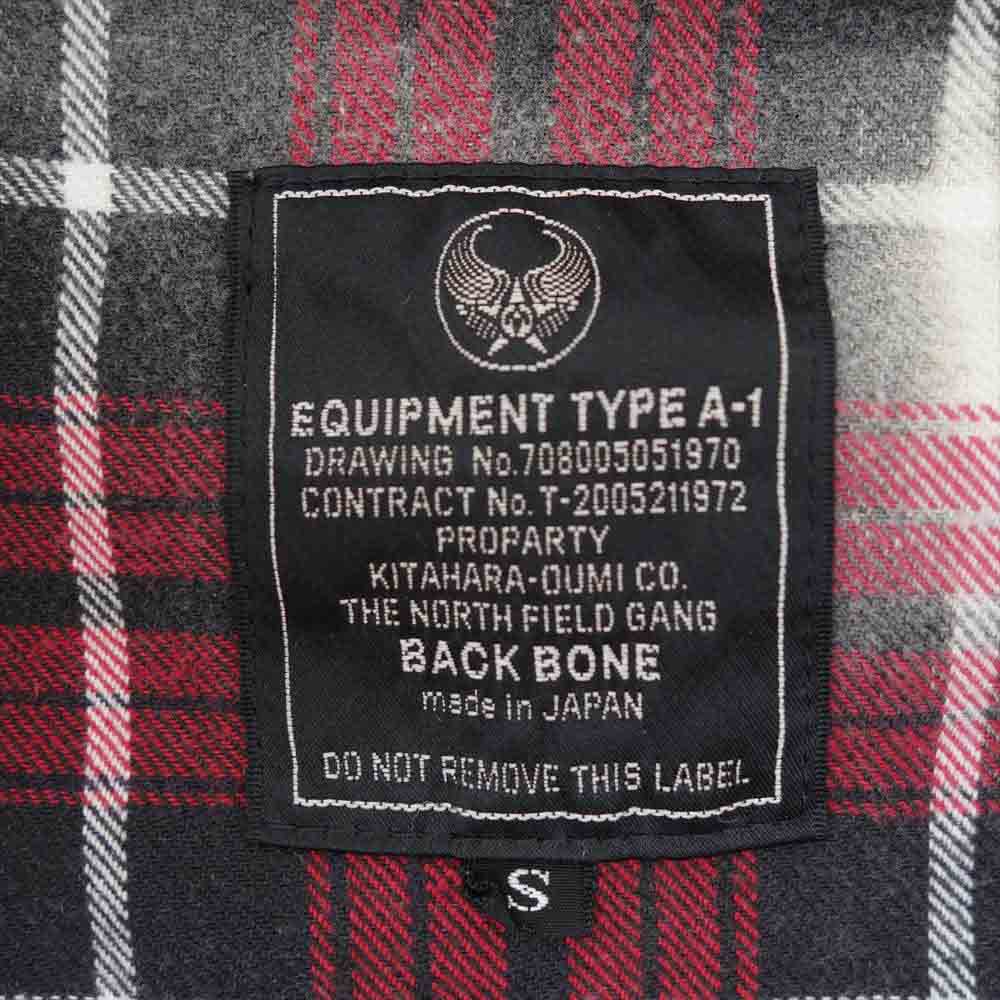 BACKBONE バックボーン BB07SS-S10 ヴィンテージ加工 長袖 フランネル チェック シャツ レッド系 S【中古】