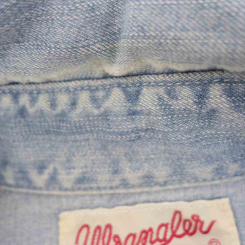BACKBONE バックボーン W9160 Wrangler ラングラー 長袖 デニム ウエスタン シャツ ブルー系 S【中古】