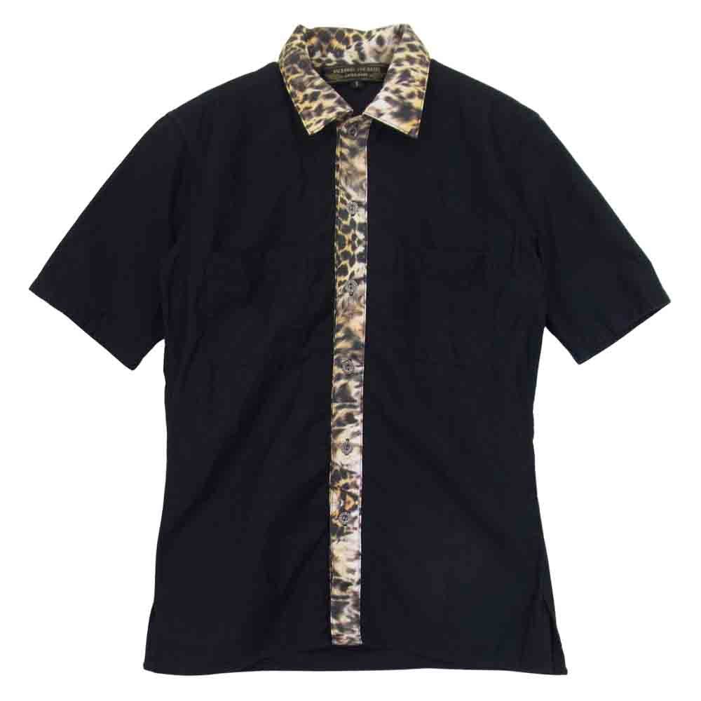 BACKBONE バックボーン BB12SS-S42 LEOPARD SHIRT レオパード 半袖 シャツ ブラック系 S【中古】