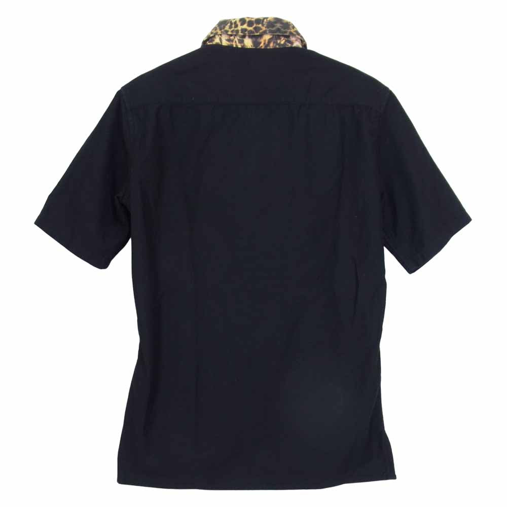 BACKBONE バックボーン BB12SS-S42 LEOPARD SHIRT レオパード 半袖 シャツ ブラック系 S【中古】