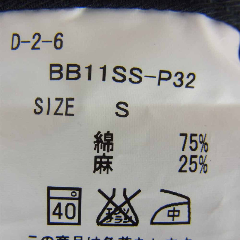 BACKBONE バックボーン BB11SS-P32 ブーツカット ブラック パンツ ブラック系 S【中古】
