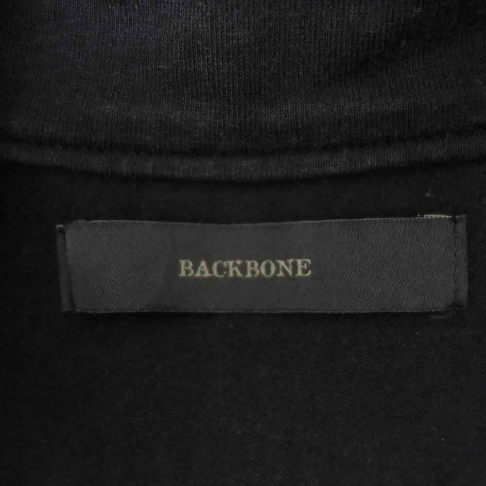 BACKBONE バックボーン BB16SS-SW11M ボーン刺繍 コットン トラックジャケット ブラック系 S【中古】