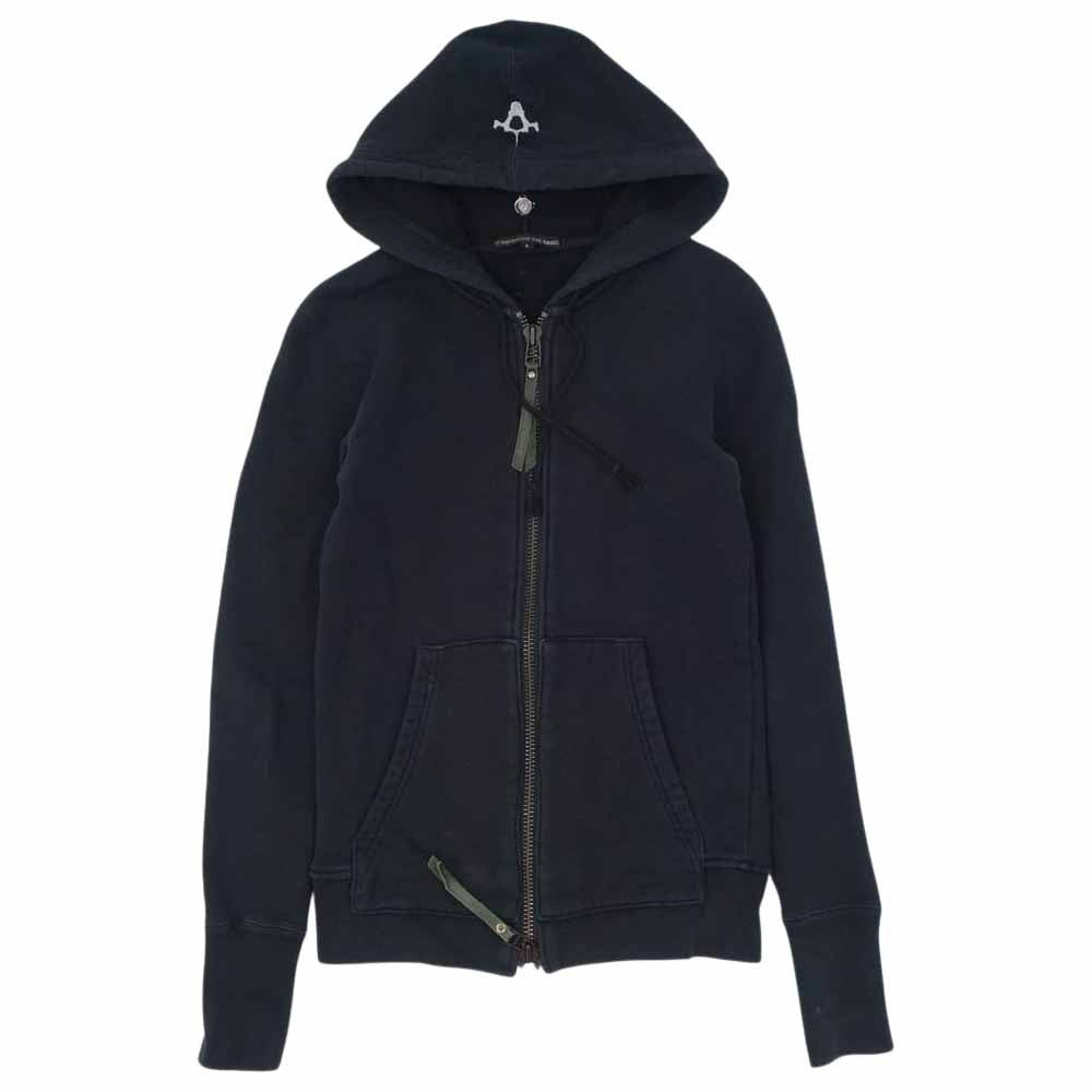BACKBONE バックボーン BB09FW-SW100BK バックロゴ ジップアップ パーカー ブラック系 S【中古】