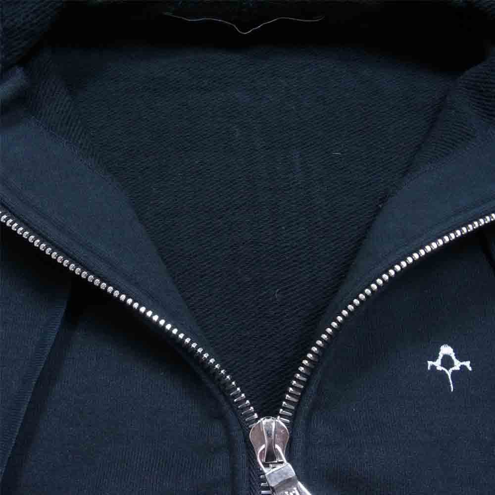 BACKBONE バックボーン BB12W-SW10 HEAVY COTTON HOODIE ヘビー コットン ジップ パーカー ブラック系 S【中古】