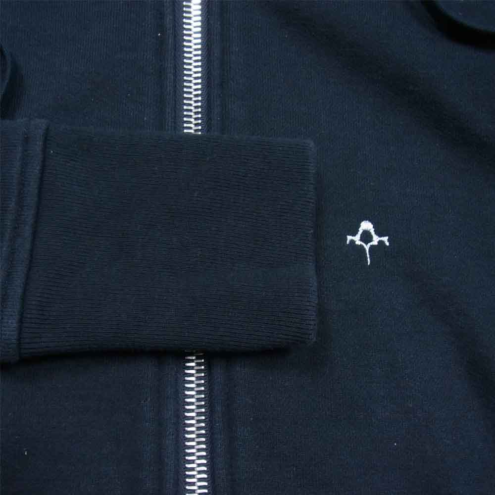 BACKBONE バックボーン BB12W-SW10 HEAVY COTTON HOODIE ヘビー コットン ジップ パーカー ブラック系 S【中古】