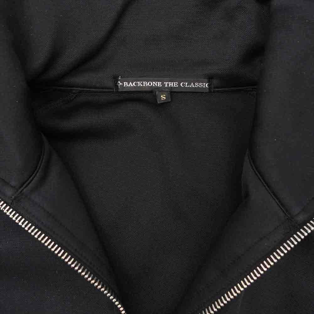 BACKBONE バックボーン BC09SS-JB01 THE CLASSIC JERSEY ボーン刺繍 ジャージ トップ トラックジャケット ブラック系 S【中古】