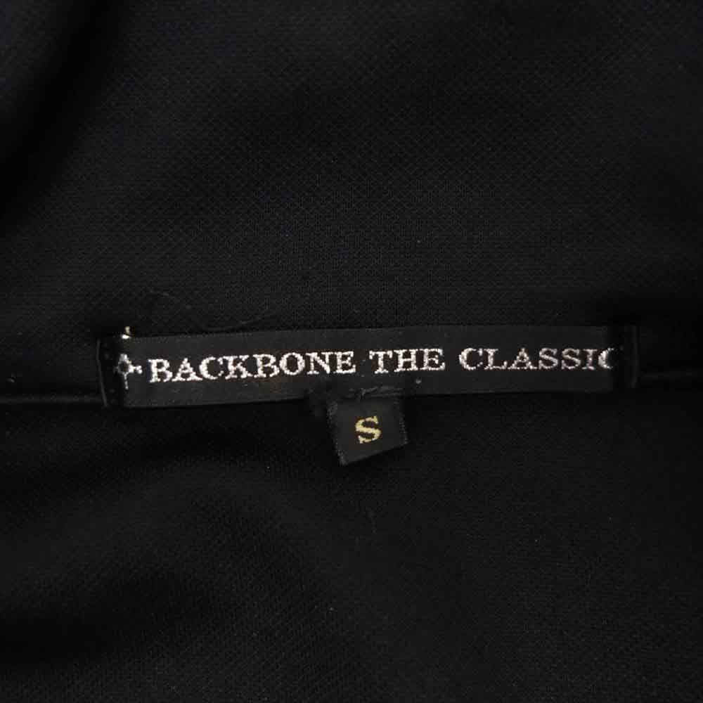 BACKBONE バックボーン BC09SS-JB01 THE CLASSIC JERSEY ボーン刺繍 ジャージ トップ トラックジャケット ブラック系 S【中古】