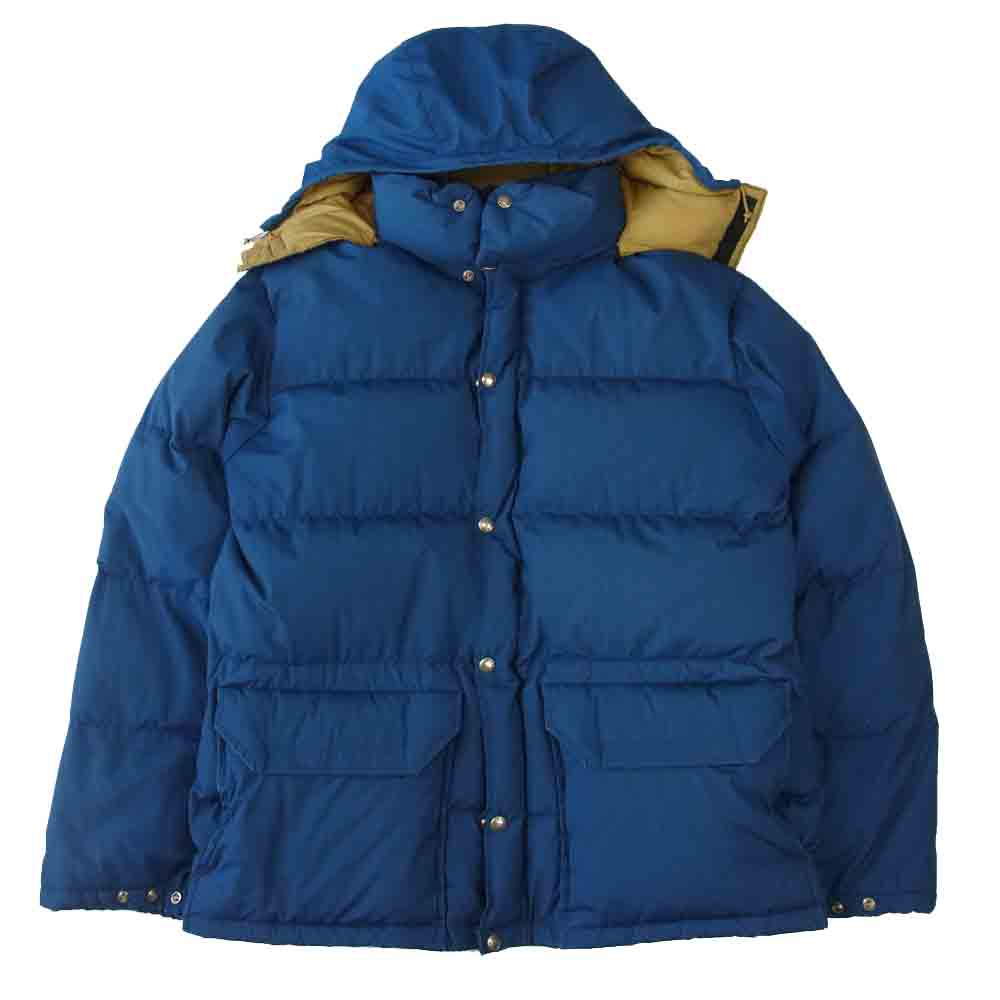 THE NORTH FACE ノースフェイス 80s USA製 茶タグ TALON ZIP SIERRA PARKA シエラ パーカ ダウン ジャケット ネイビー系 L【中古】