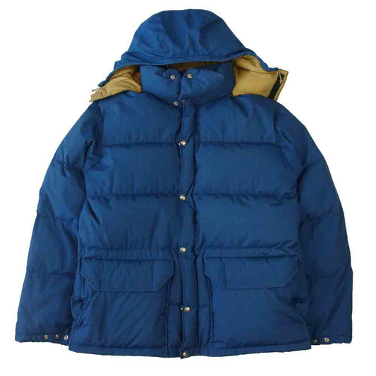 THE NORTH FACE ノースフェイス 80s USA製 茶タグ TALON ZIP SIERRA PARKA シエラ パーカ ダウン ジャケット ネイビー系 L【中古】