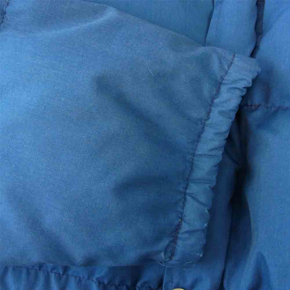 THE NORTH FACE ノースフェイス 80s USA製 茶タグ TALON ZIP SIERRA PARKA シエラ パーカ ダウン ジャケット ネイビー系 L【中古】