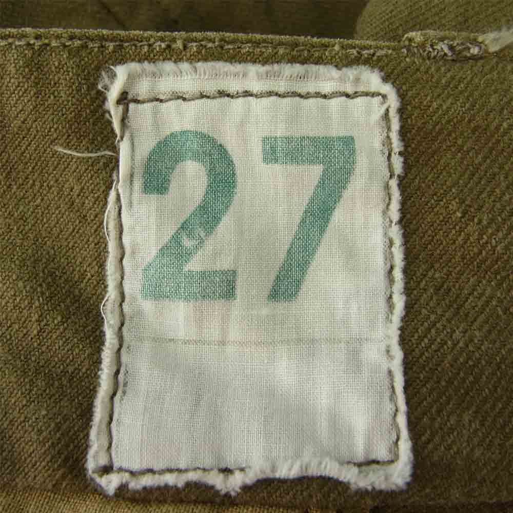 フランス軍 M-47 ツイル カーゴパンツ  カーキ系 27【中古】