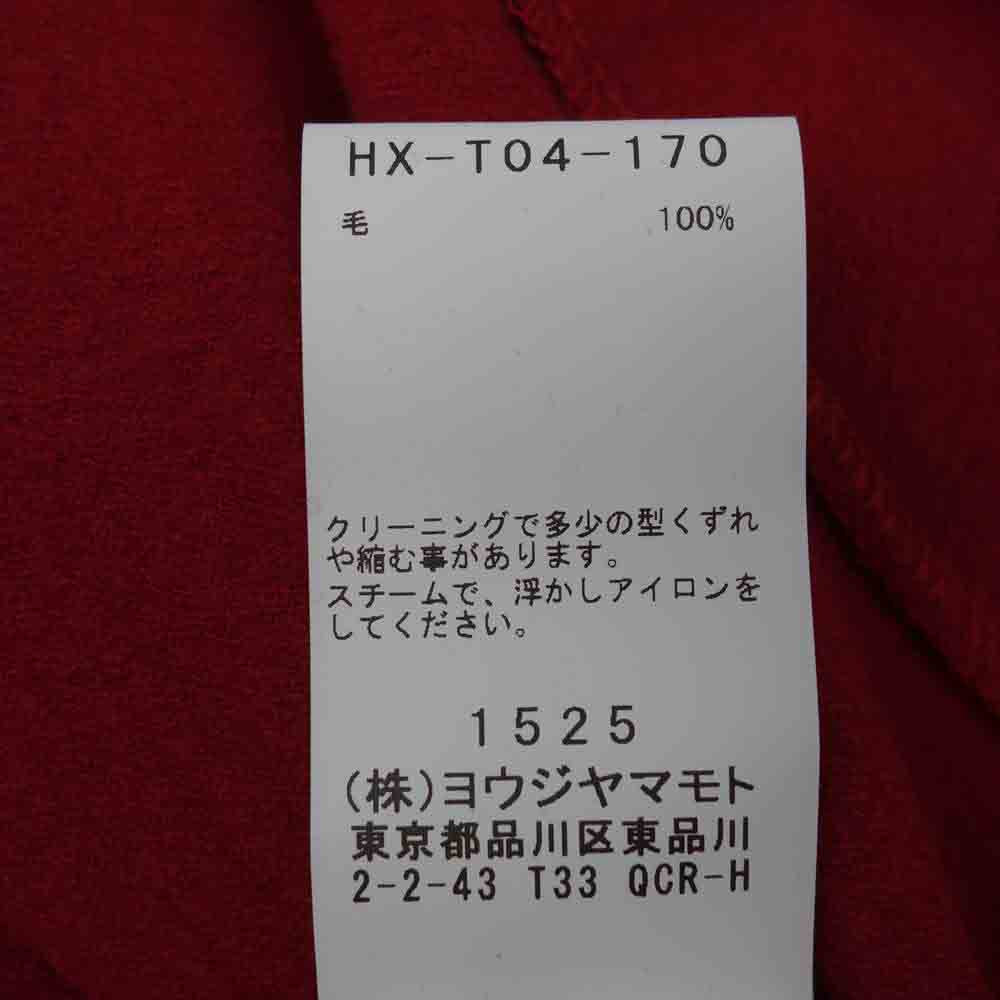Yohji Yamamoto ヨウジヤマモト POUR HOMME プールオム 21AW HX-T04-170 WOOL AIR PLAIN STITCH REGULAR ROUND NECK LONG SLEEVES ウール ラウンドネック ニット レッド系 3【新古品】【未使用】【中古】
