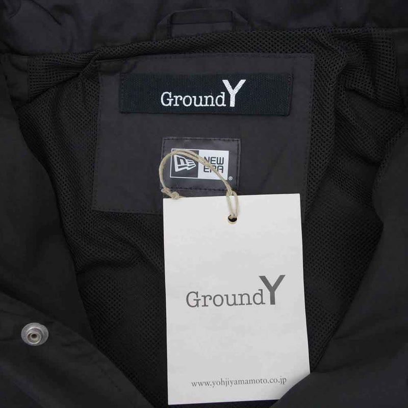 Yohji Yamamoto ヨウジヤマモト GroundY 21AW GM-J05-922 NEW ERA Collection Coach Jacket ニューエラ コーチジャケット ブラック系 XL【新古品】【未使用】【中古】