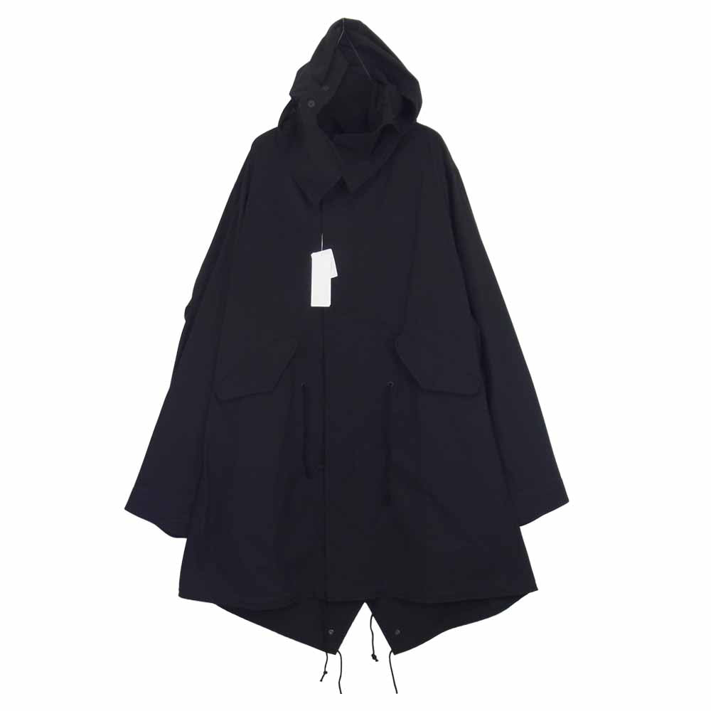 s'yte by Yohji Yamamoto サイト バイ ヨウジヤマモト 22AW Poudre Fur Roof Top shawl collar coat  ファーコート ブラック 3