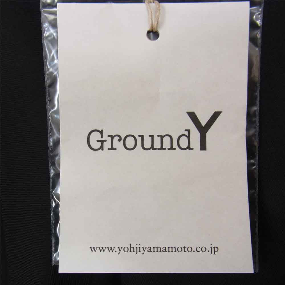 Yohji Yamamoto ヨウジヤマモト GroundY 21AW GM-D05-100  T/W Gabardine Long Drape Jacket TWギャバジン ドレープ ジャケット ブラック系 3【新古品】【未使用】【中古】