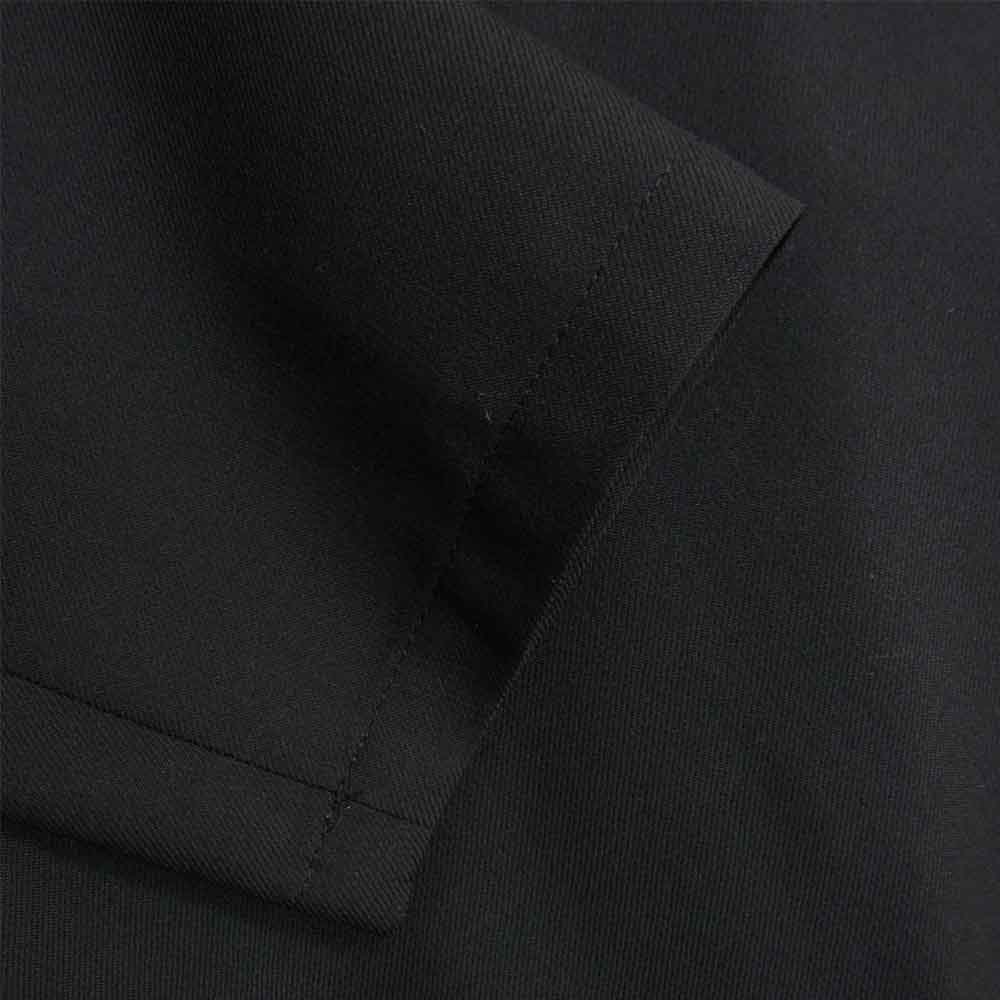 Yohji Yamamoto ヨウジヤマモト GroundY 21AW GM-D05-100  T/W Gabardine Long Drape Jacket TWギャバジン ドレープ ジャケット ブラック系 3【新古品】【未使用】【中古】