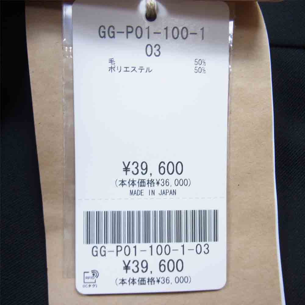 Yohji Yamamoto ヨウジヤマモト GroundY 22SS GG-P01-100-1 T/W Gabardine Hem zipper pants TWギャバジン 裾ジップ パンツ ブラック系 3【新古品】【未使用】【中古】