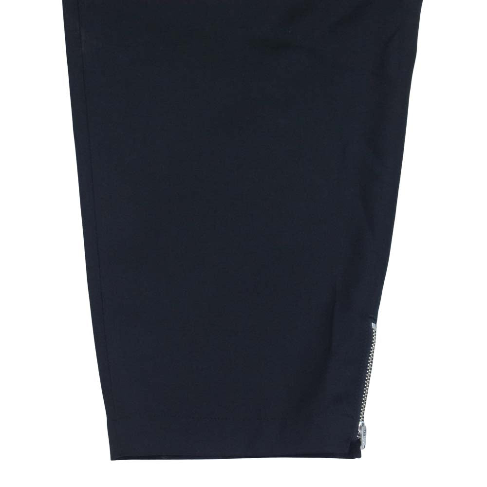 Yohji Yamamoto ヨウジヤマモト GroundY 22SS GG-P01-100-1 T/W Gabardine Hem zipper pants TWギャバジン 裾ジップ パンツ ブラック系 3【新古品】【未使用】【中古】