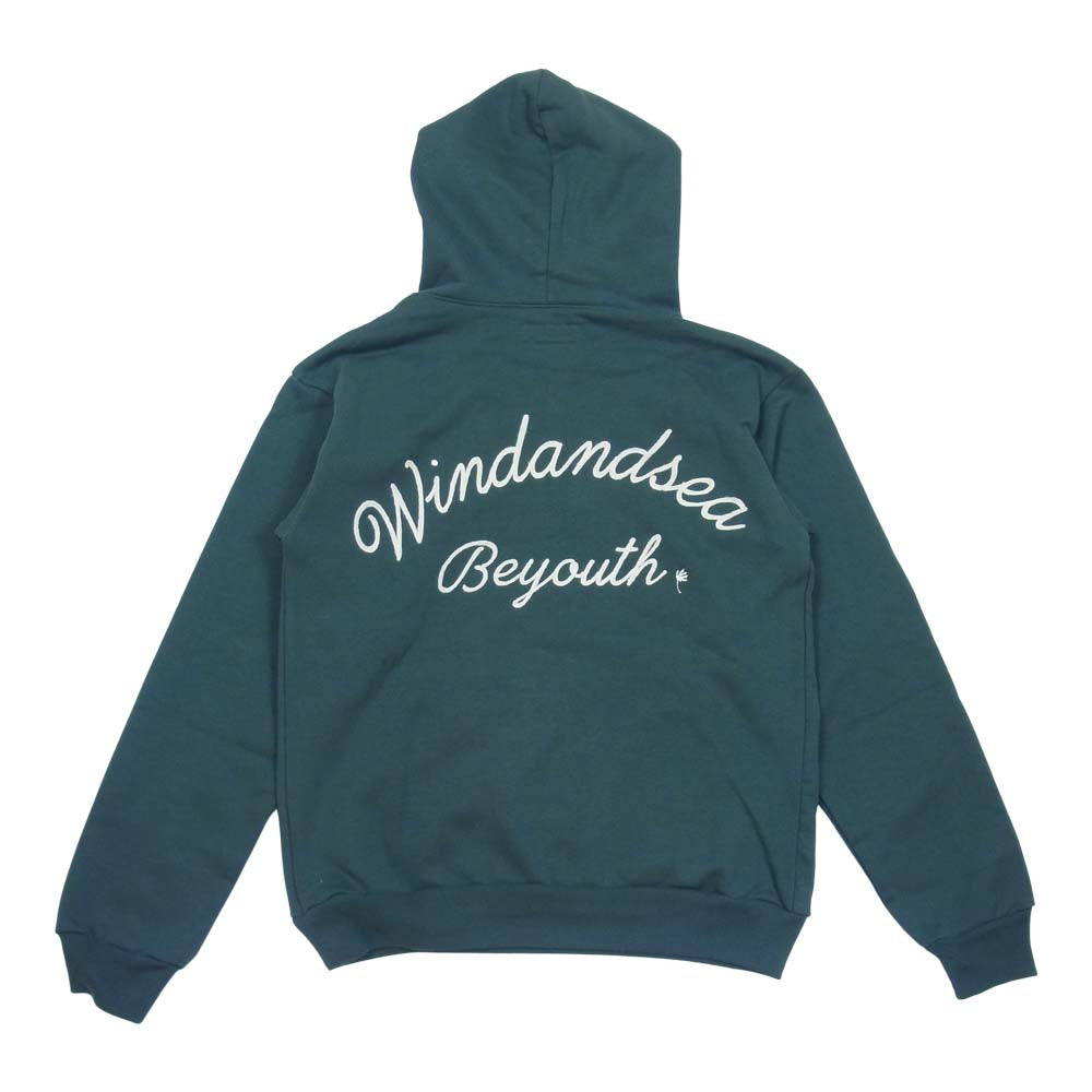 WIND AND SEA ウィンダンシー WDS-BYT-RS-04 Wind and beyouth hoodie ウィンド アンド ベイルート フーディー グリーン系 S【極上美品】【中古】