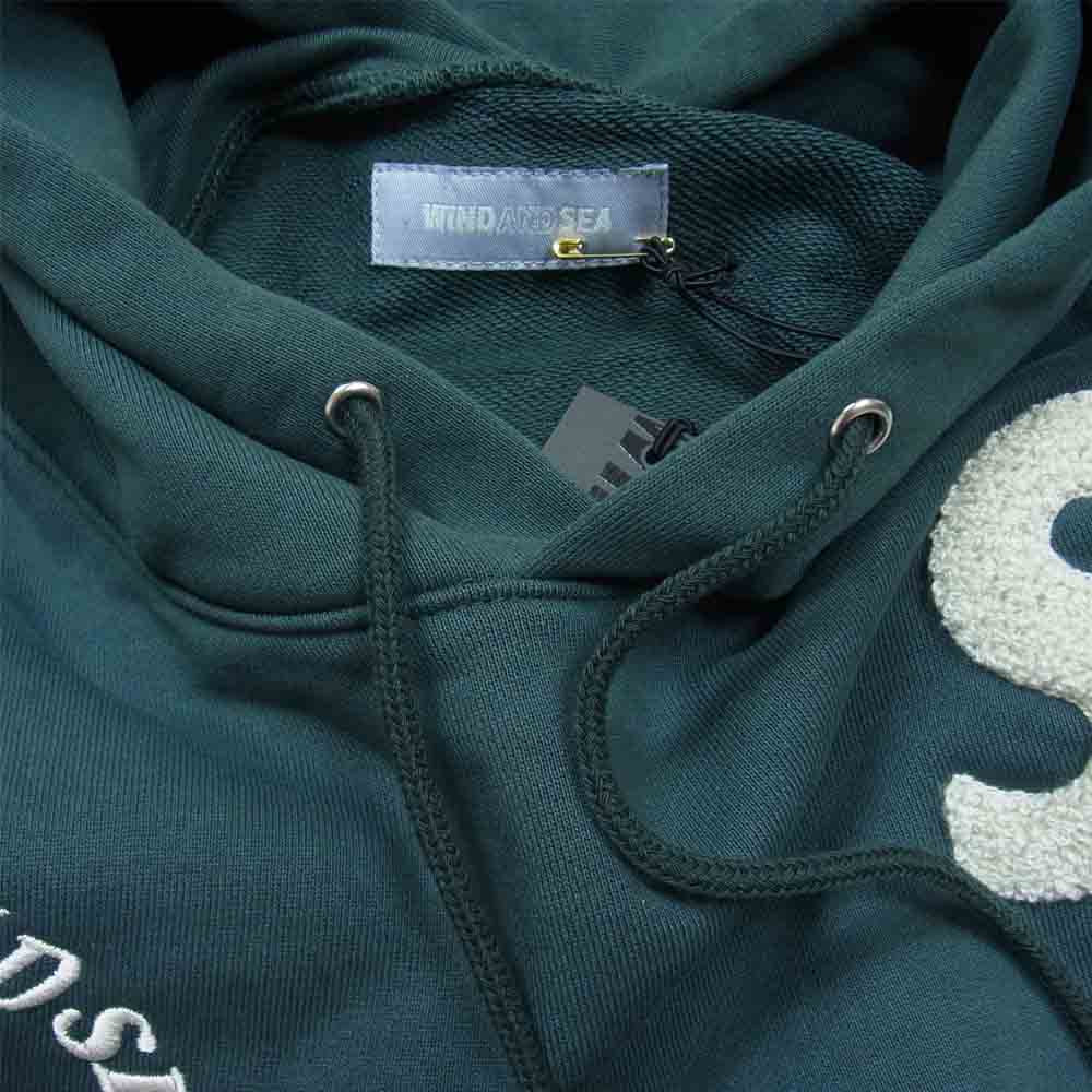 WIND AND SEA ウィンダンシー WDS-BYT-RS-04 Wind and beyouth hoodie ウィンド アンド ベイルート フーディー グリーン系 S【極上美品】【中古】