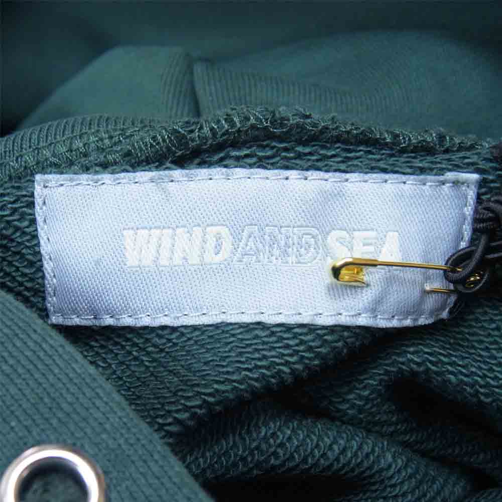WIND AND SEA ウィンダンシー WDS-BYT-RS-04 Wind and beyouth hoodie ウィンド アンド ベイルート フーディー グリーン系 S【極上美品】【中古】