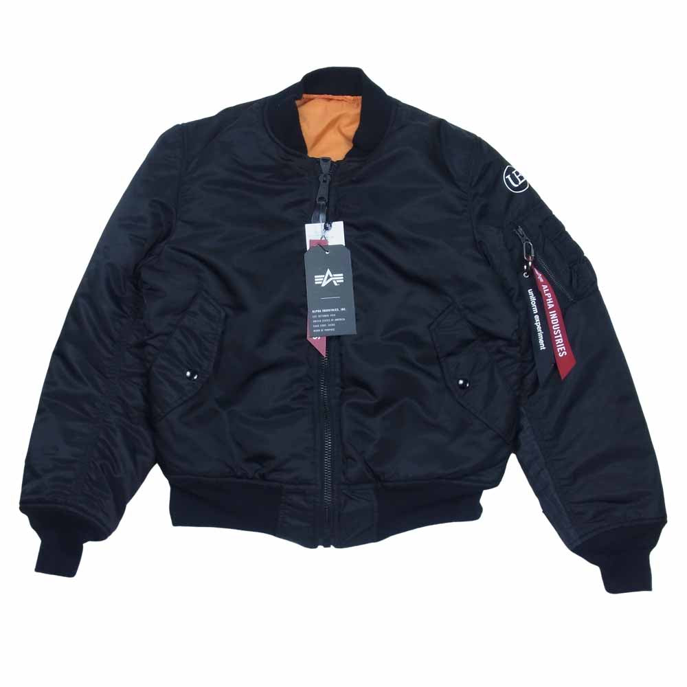 uniform experiment ユニフォームエクスペリメント UE-212081 LORO PIANA ALPHA CUSTOM MA-1 ロロ ピアーナ アルファ カスタム ブラック系 S【中古】