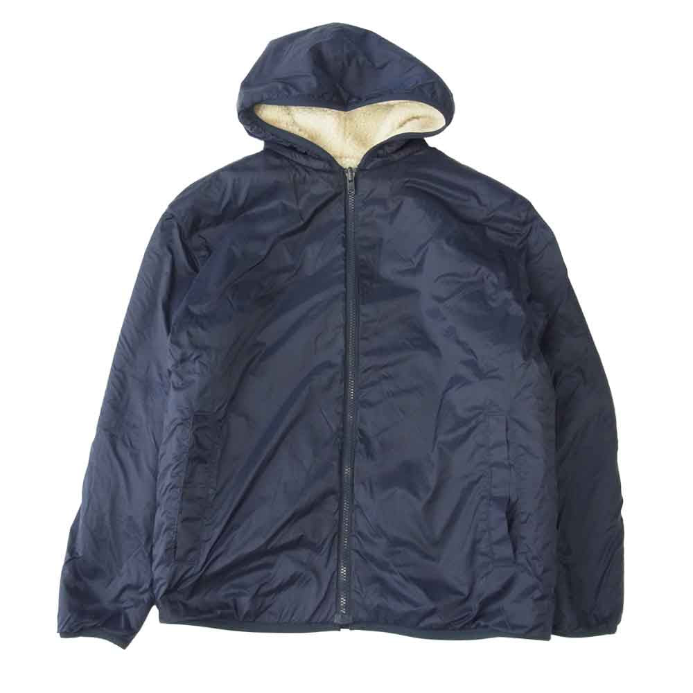 TOMMY HILFIGER トミーヒルフィガー リバーシブル フリース ナイロン ジャケット ホワイト系 ネイビー系 S【中古】