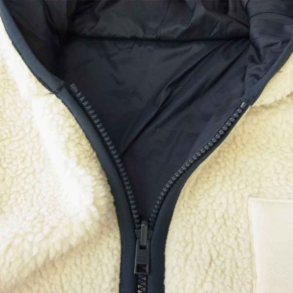 TOMMY HILFIGER トミーヒルフィガー リバーシブル フリース ナイロン ジャケット ホワイト系 ネイビー系 S【中古】