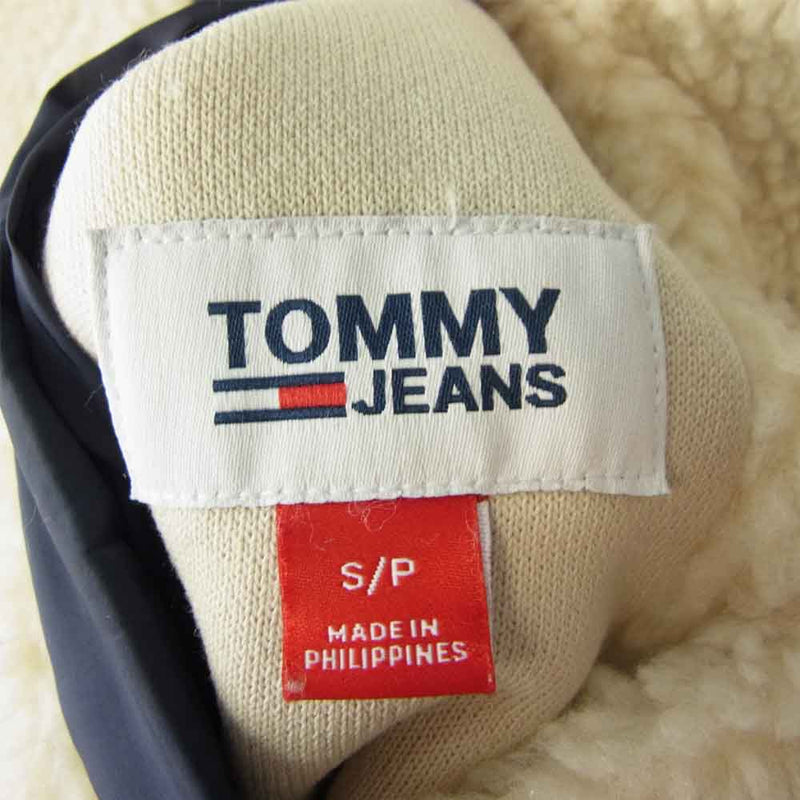 TOMMY HILFIGER トミーヒルフィガー リバーシブル フリース ナイロン ジャケット ホワイト系 ネイビー系 S【中古】