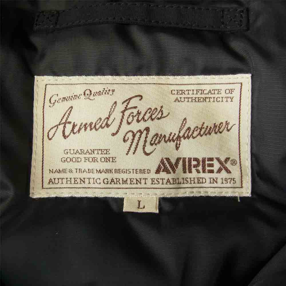 AVIREX アヴィレックス 6182198 MILITARY FUNCTION DOWN ミリタリー ダウン ジャケット ダークネイビー系 L【中古】