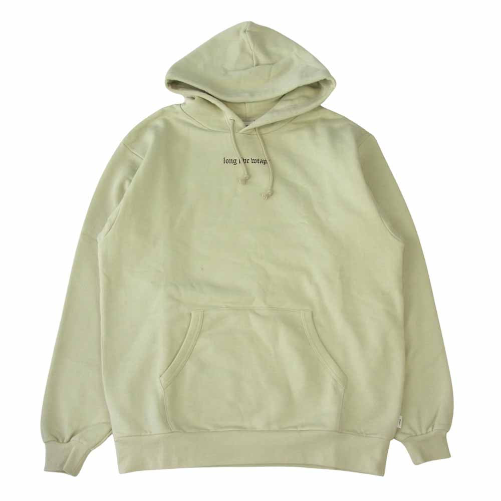 WTAPS ダブルタップス 21AW 212ATDT-HP01S LLW long live wtaps バックプリント プルオーバー パーカー ベージュ系 3【新古品】【未使用】【中古】