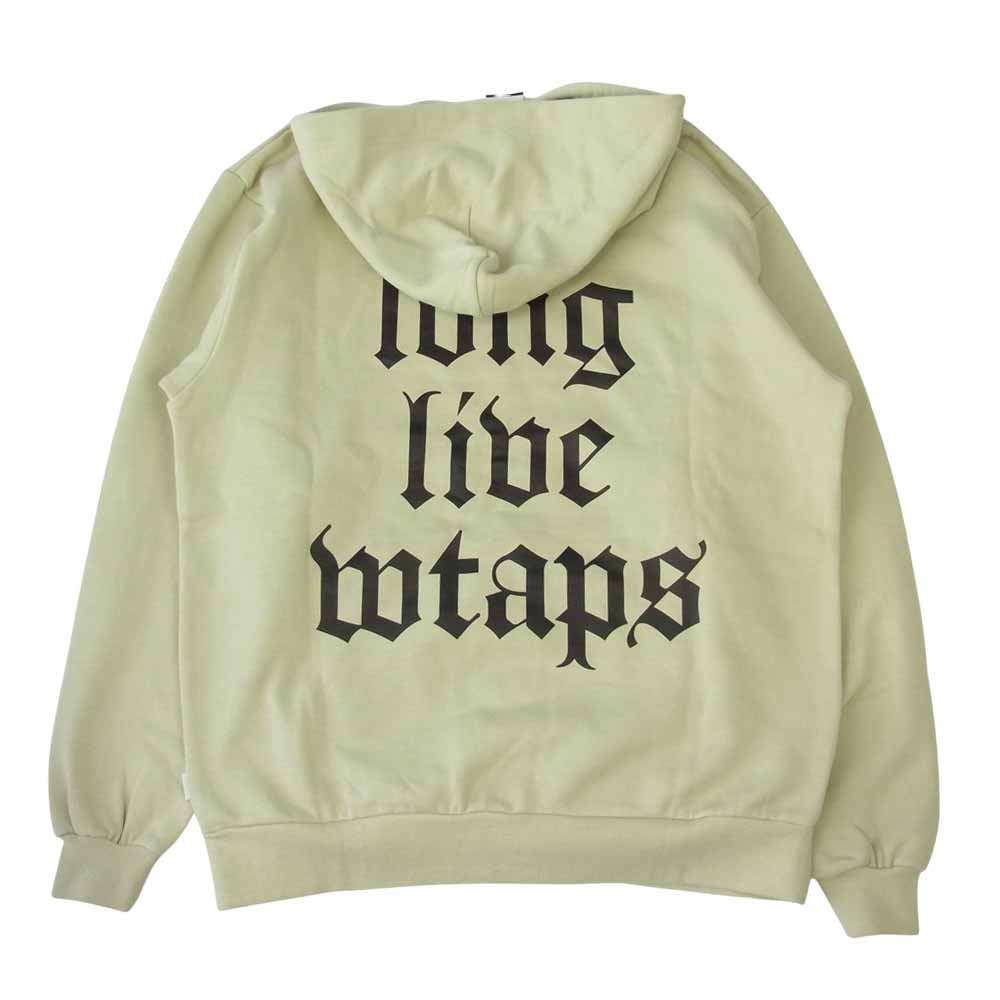 WTAPS ダブルタップス 21AW 212ATDT-HP01S LLW long live wtaps バックプリント プルオーバー パーカー ベージュ系 3【新古品】【未使用】【中古】